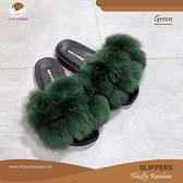 Slippers - Forest Green Slippers - Melk&Koekjes Maat 40