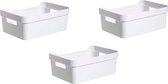 Opbergbox kopen - Opbergbakjes kopen 3 stuks - Opbergbak - Gereedschapsbak 3 stuks - afmeting 200 mm x 140 mm x 80mm