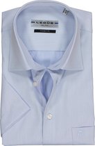 Ledub - Overhemd Korte Mouwen Blauw - 44 - Heren - Modern-fit