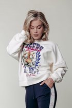 Colourful Rebel Tigers League Trui  Wit Dames - Loose Fit - Katoen - L