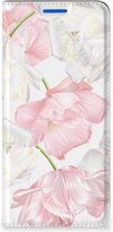 Stand Case Hoesje Cadeau voor Mama OPPO Reno6 5G Smart Cover Mooie Bloemen