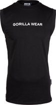 Gorilla Wear Sorrento Mouwloos T-shirt - Zwart - 4XL