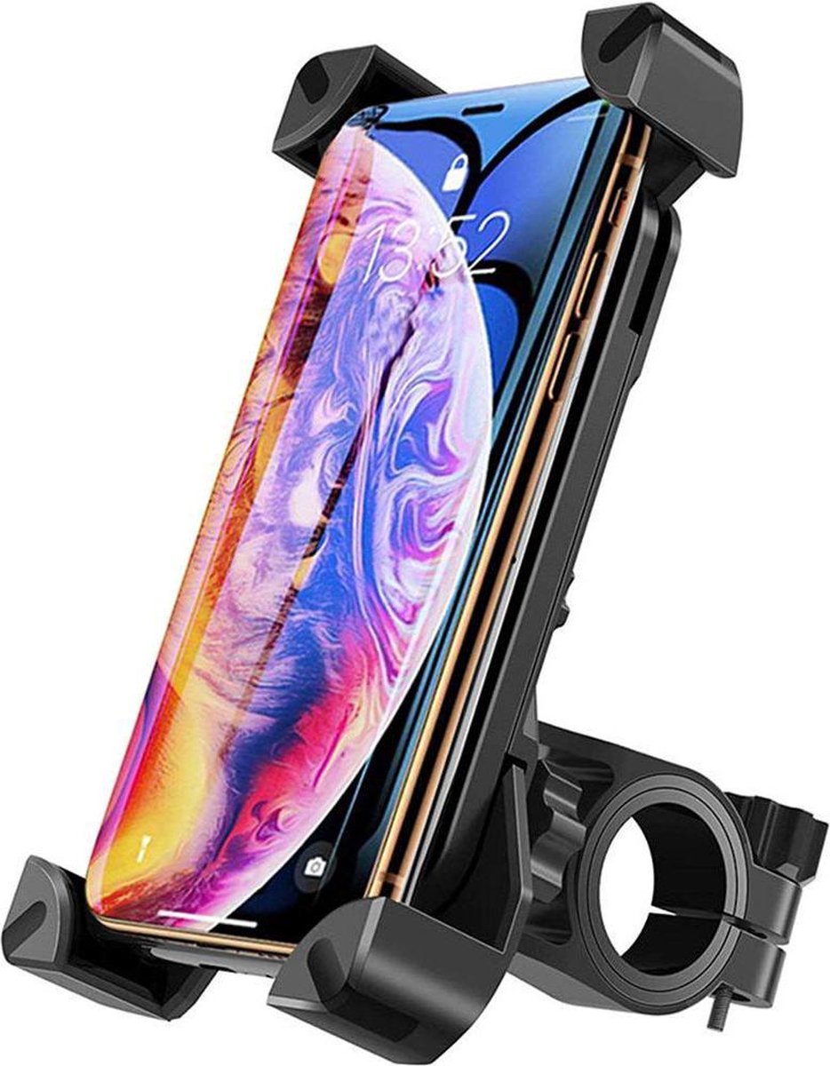 Lightyourbike ® CLAW - Telefoonhouder Fiets Racefiets & Mountainbike - Telefoonhouder Scooter & Motor - 360° Draaibaar - Antischok