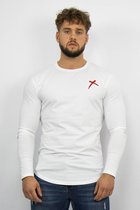 REJECTED CLOTHING - Lange Mouwen Shirt - Wit - Maat S