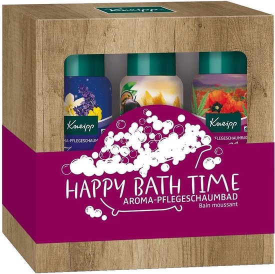 Kneipp Happy Bath Time Schuimbad, geschenkverpakking, 3 x 100 ml