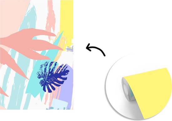 Papier peint - Papier peint photo Eté - Plage - Rose - Largeur 160 cm x hauteur 240 cm