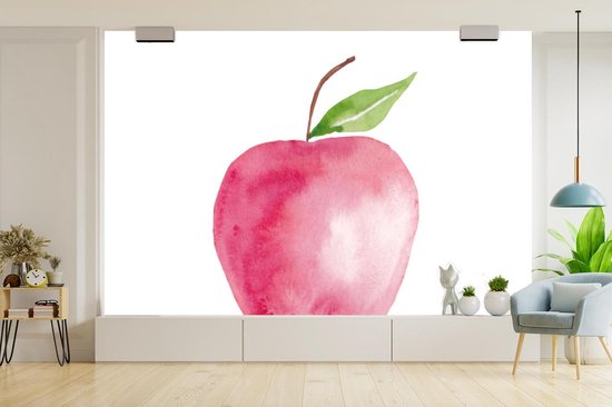 Papier Peint - Papier Papier peint photo Pomme - Fruit - Wit - Largeur 600 cm x Hauteur 400 cm