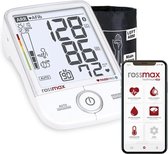 Rossmax X9 BT - Professionele Bloeddrukmeter Bovenarm - Klinisch Gevalideerd - Hartslagmeter - 2 meetmethodes - Stethoscoop - Bluetooth - Smartphone App - Onregelmatige Hartslag, A