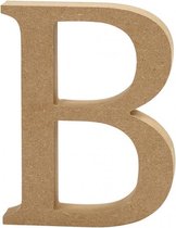 houten letter B 8 cm