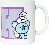 mok BT21 Koya junior 300 ml keramiek wit/paars