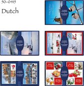 50 Kerstkaarten met envelop - 10 x 14 cm - serie "Dutch"