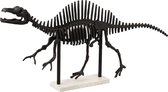 J-Line Dinosaurus Lopend Aluminium/Marmer Zwart/Wit