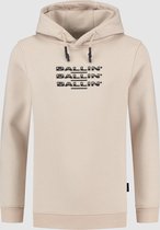 Ballin Amsterdam -  Jongens Slim Fit   Hoodie  - Bruin - Maat 176