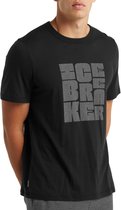 Icebreaker Central Stack T-shirt - Mannen - zwart/grijs