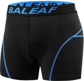 Fietsbroek met zeem XL Blauw - Fietsonderbroek met gel zitvlak - Vocht absorberend - Ergonomisch en comfortabel - Maat: 37-39