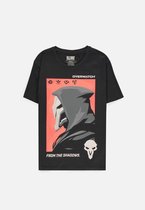 Overwatch Tshirt Homme -XL- Reaper Zwart