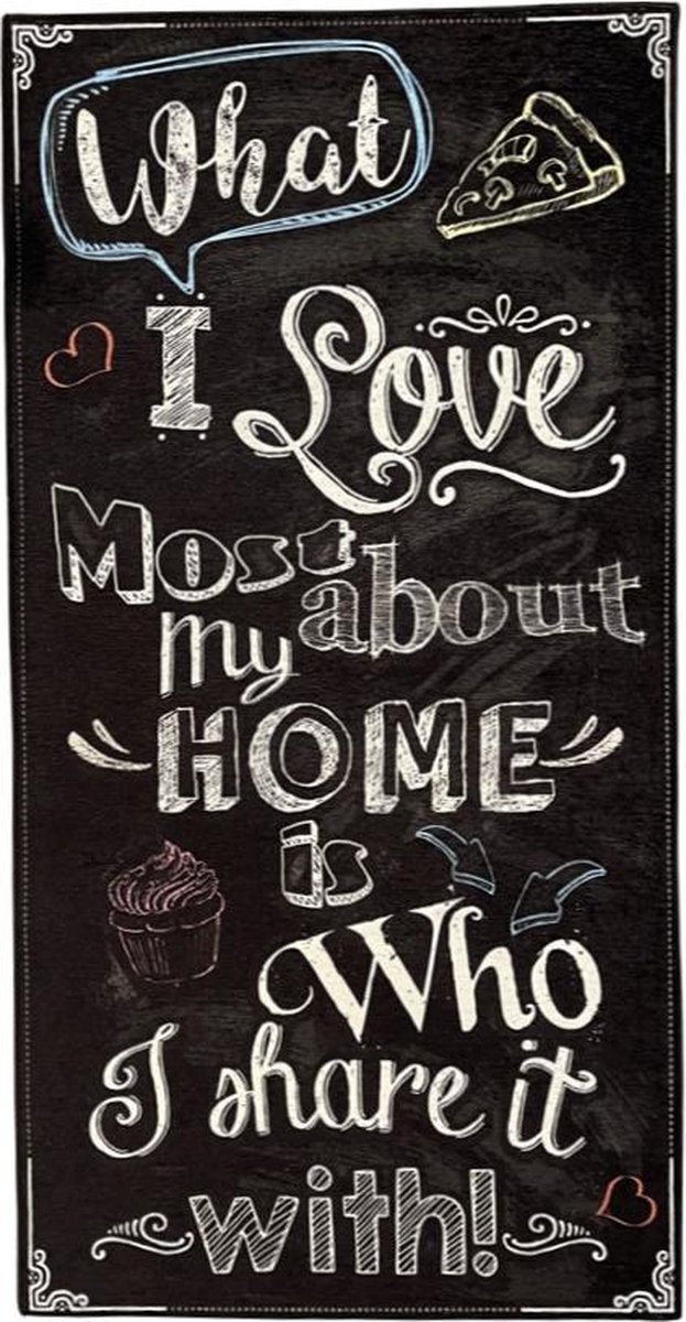MOMO Rugs - Loper - Home - 60x115 cm - vloerkleed - laagpolig tapijt - Design, Modern - Kitchen Masters - Keukenloper