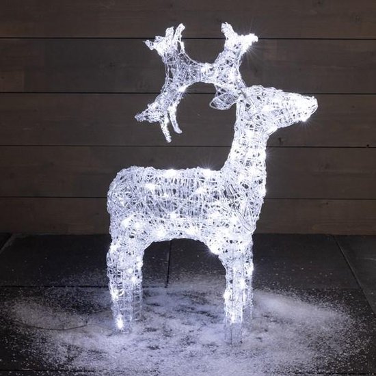 Hert led verlichting kerst figuur 90cm hoog