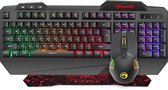 Marvo CM306 Gaming Toetsenbord en Muis - RGB Verlichting - 4800DPI - Membraan - met Muismat - QWERTY