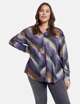 SAMOON Dames Blouse met all-over print