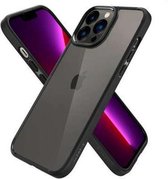 Geschikt voor Spigen Ultra Hybrid Case Apple iPhone 13 Pro Zwart