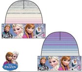 Disney Frozen Muts - Wit - Blauw - Paars - Maat 52 cm