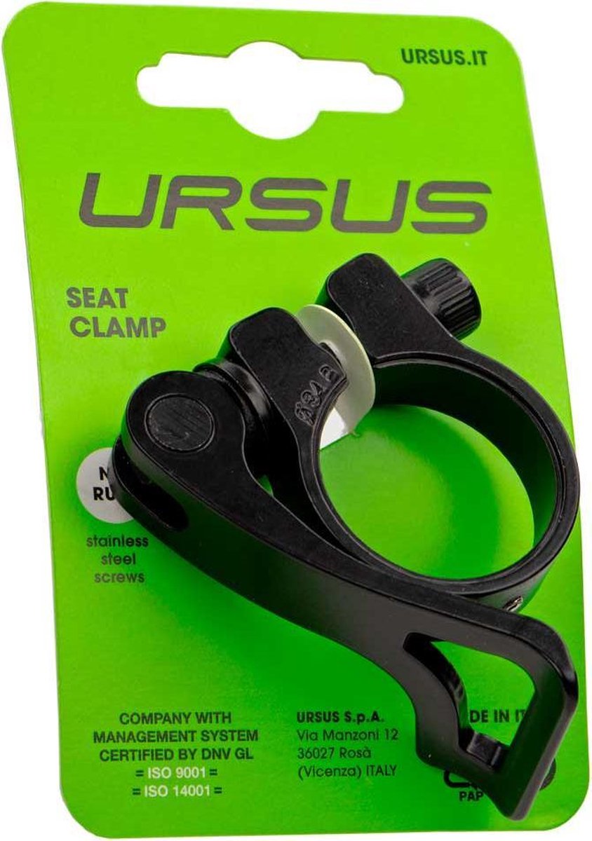 Ursus zadelbuisklem 34.9 zwart