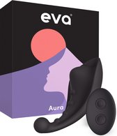 Eva® Aura - Koppel Vibrator met Afstandsbediening - Clitoris Stimulator - Vibrators voor Vrouwen - Seks Toys voor Koppels - Erotiek - Obsidian Black
