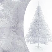 Sapin de Noël artificiel, blanc, 150 cm, Sapin de Noël, avec support