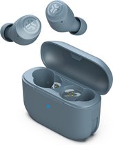 JLab Go Air POP Volledig Draadloze Oordopjes - Draadloze Oordopjes - Bluetooth Oordopjes - Wireless Earbuds - Draadloze Oortjes - 32 uur Speeltijd - EQ Geluidsinstellingen - Bluetooth 5.1 - Oplaadcase met ingebouwde Oplaadkabel – Ijzerblauw