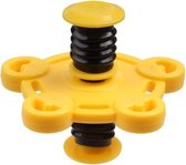 jumping-spinner rondjes junior 7,5 cm geel