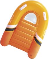 bodyboard opblaasbaar junior 120 x 89 cm vinyl oranje