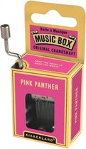 muziekdoos Pink Panther 4 x 5 cm RVS zilver