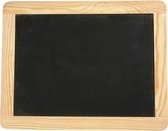 krijtbord 24 x 19 cm hout blank/zwart per stuk