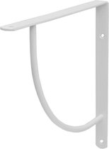 Duraline Swing Alpine - Plankdrager - Wit - Metaal - afm. 24 x 24 cm