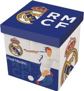 opbergbox Real Madrid junior 30 x 30 x 30 cm blauw/wit