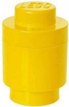 opbergsteen rond 1 nop 12,3 x 18 cm polypropeen geel