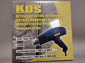 KOS 2000 W heteluchtpistool 400-600 C