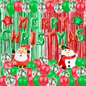 GBG Kerst Set Colorful 54 stuks - Kerst Decoratie – Feestversiering - Papieren Confetti – Rood - Groen - Wit - Feest
