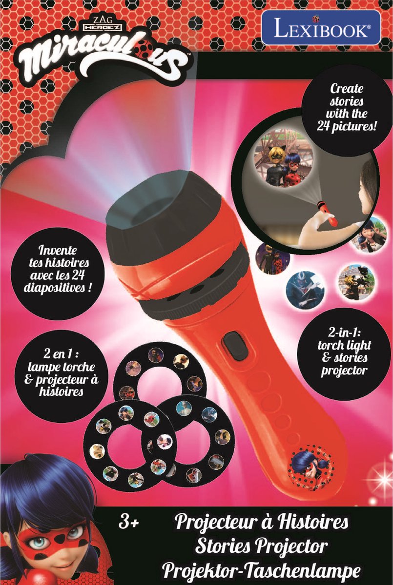 Zaklamp Lexibook Miraculous Projector Verteller