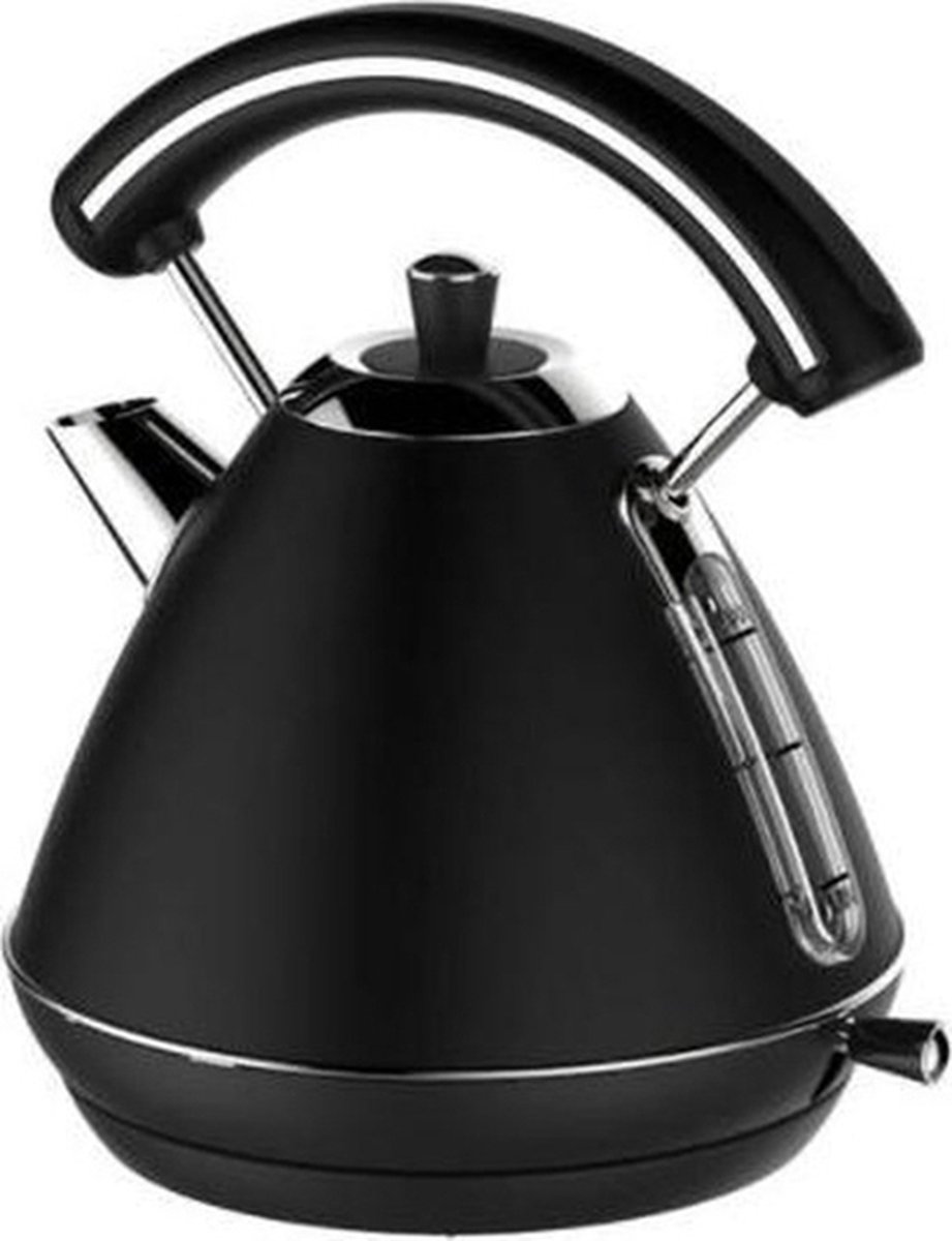 Schafer Retro Model Waterkoker 1,7 liter - zwart Theemaker Retro Design Theeketel