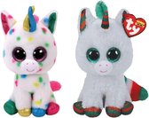 Ty - Knuffel - Beanie Boo's - Harmonie Unicorn & Christmas Unicorn