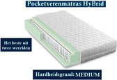 1-Persoons Matras -POCKET HYBRID 7 ZONE 23 CM - Gemiddeld ligcomfort - 90x210/23