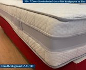 Royal Elite Matras 3D - Micro Pocket Bamboo HR45 Koudschuim 7 zones met Biez 23CM - Zacht ligcomfort - 90x220/23