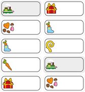 Verstickerd - Sinterklaas Stickers - Overschrijfbaar - Wit - 20 stuks - Sint Stickers - Cadeau stickers -