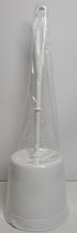 Toiletborstel met houder - WC Garnituur Eco - 39cm - Wit