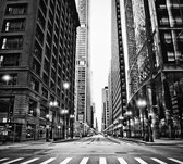 Wolkenkrabbers van Chicago op een mistige dag - Fotobehang (in banen) - 450 x 260 cm