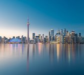 De imposante skyline van Toronto bij het meer van Ontario - Fotobehang (in banen) - 250 x 260 cm