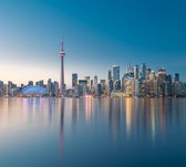 De imposante skyline van Toronto bij het meer van Ontario - Fotobehang (in banen) - 350 x 260 cm
