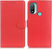 Book Case - Motorola Moto E20 / E40 Hoesje - Rood